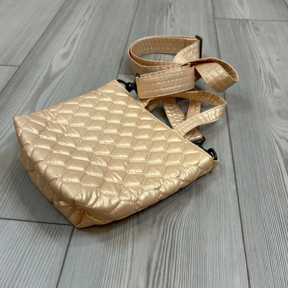 Lug 'Tip Toe' Tiptoe‎ Tote Cross-body Bag Purse Metallic Rose Gold